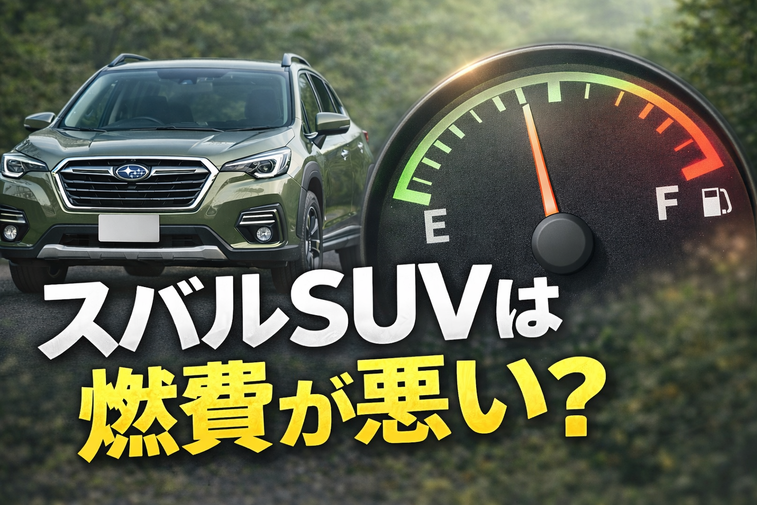 スバルSUVの燃費評価が分かれる理由を解説した記事のアイキャッチ画像